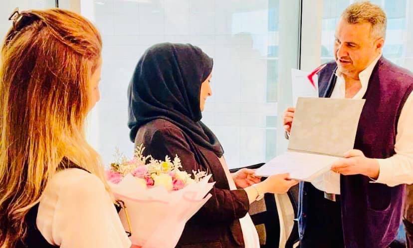 مجموعة ريتش تكرم الموظفة ميسم صالح 