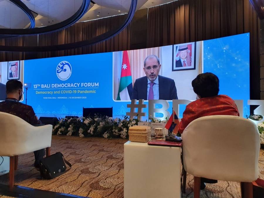 الصفدي يشارك في منتدى بالي الثالث عشر للديمقراطية المنعقد اليوم في اندونيسيا