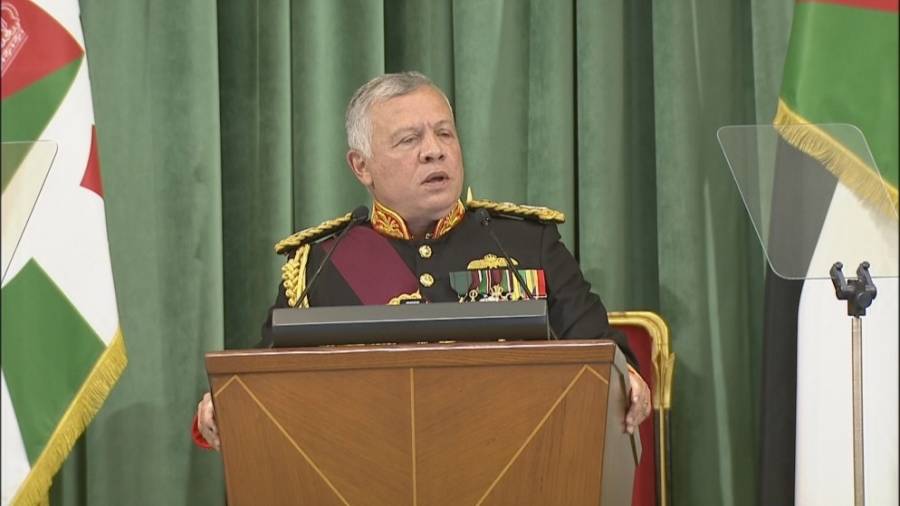 خطاب جلالة الملك عبدالله الثاني خلال افتتاح أعمال الدورة غير العادية لمجلس الأمة التاسع عشر.