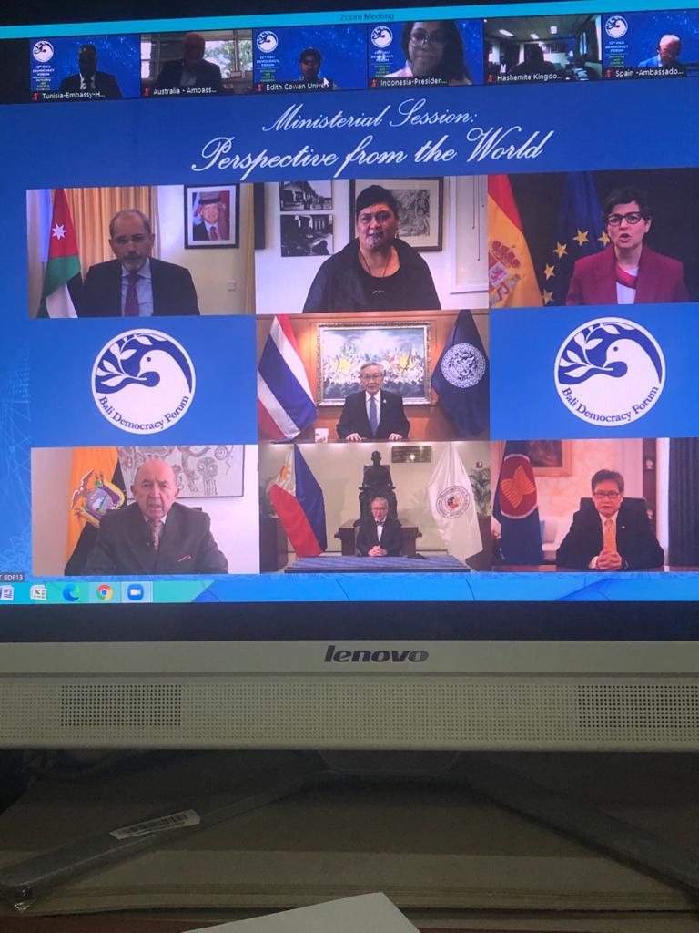 الصفدي يشارك في منتدى بالي الثالث عشر للديمقراطية المنعقد اليوم في اندونيسيا  