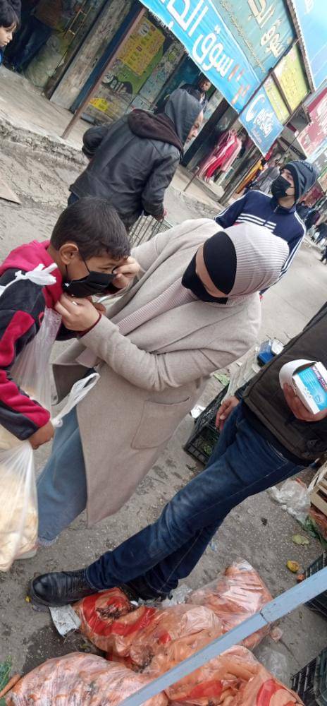 مديرية شباب المفرق تقوم بعمل مبادرة (كمامتك سلامتك) 