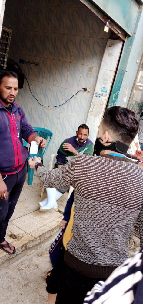 مديرية شباب المفرق تقوم بعمل مبادرة (كمامتك سلامتك) 