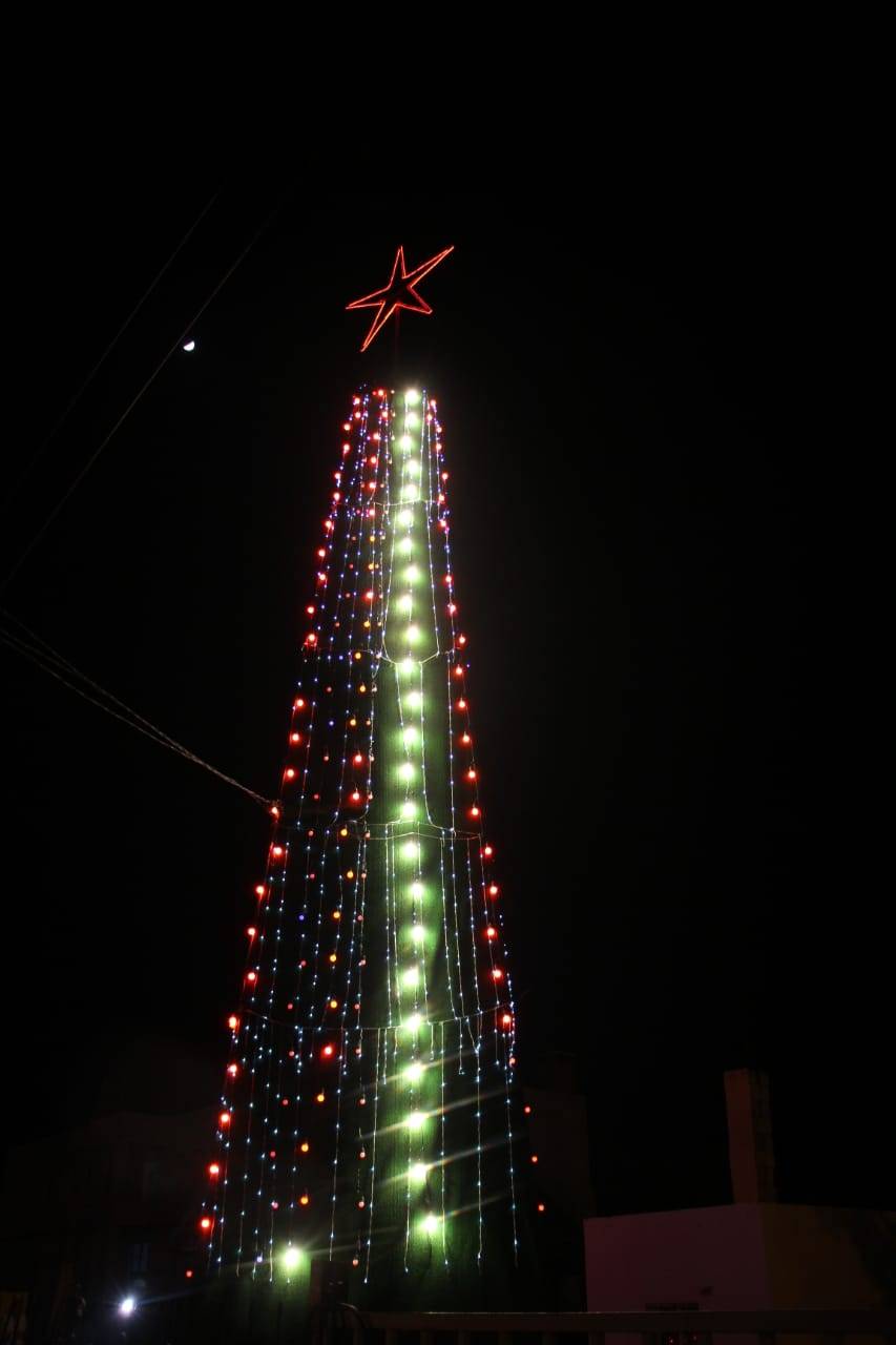 رئيس مجلس النواب يشارك في إضاءة شجرة عيد الميلاد بمدينة الحصن بإربد