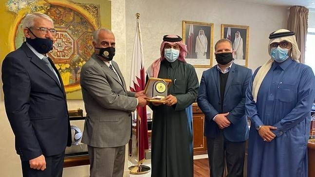 سفير دولة قطر في عمان يستقبل رئيس جامعة الحسين بن طلال