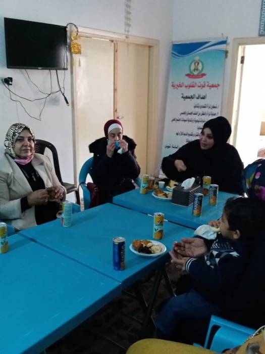 رئيسة الاتحاد النسائي الأردني ومديرة المشاريع في برنامج رائدات تلتقيان برئيسة جمعية قوت القلوب الخيرية  سحاب