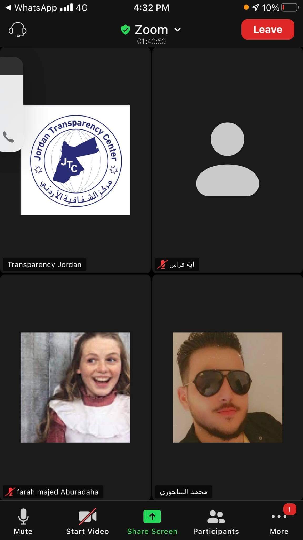 لقاء مركز الشفافية الأردني مع جامعة الزيتونة بمناسبة اليوم الدولي لمكافحة الفساد