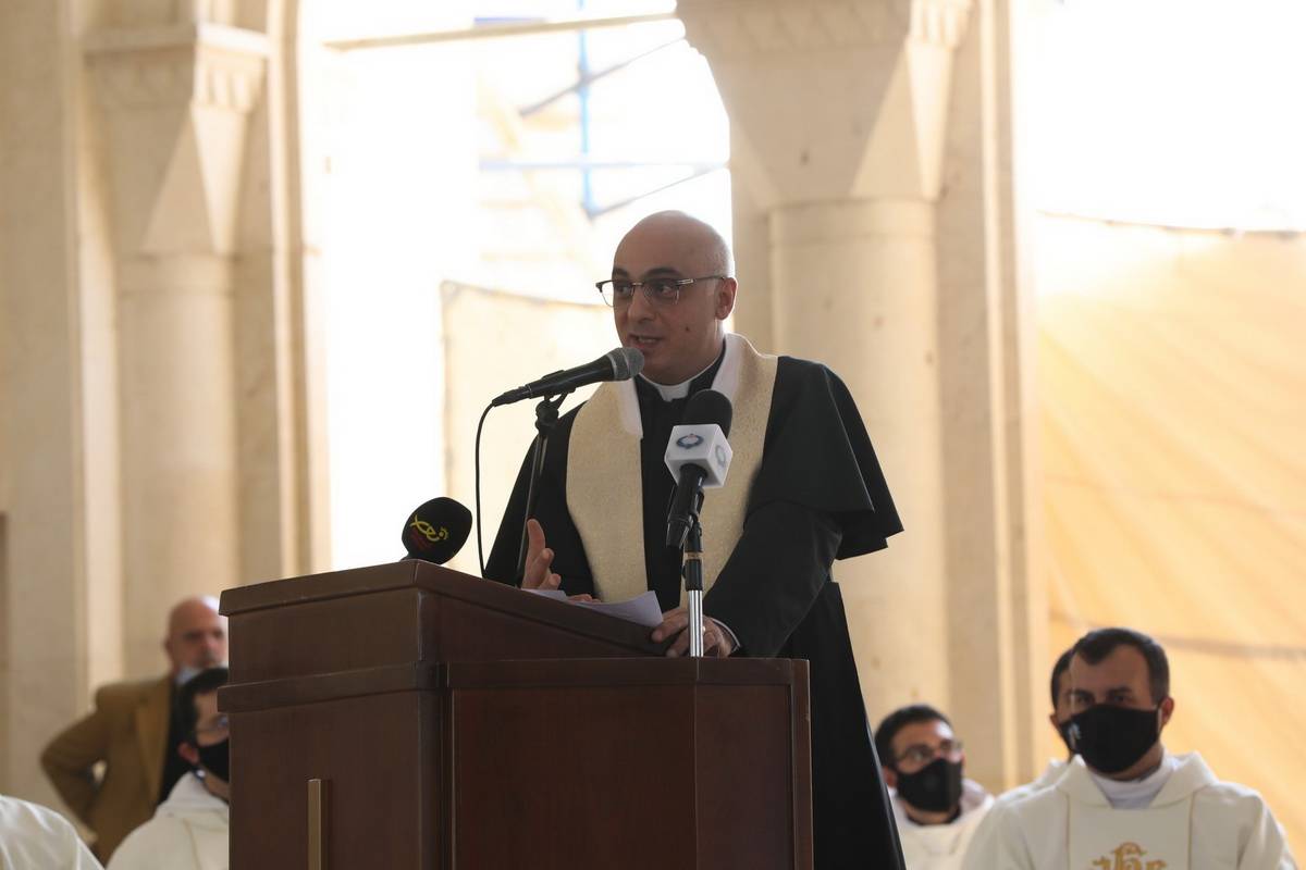 مؤتمر صحفي وقداس احتفالي للبطريرك بيتسابالا في يوم حج الكنائس الكاثوليكية إلى موقع المعمودية - المغطس