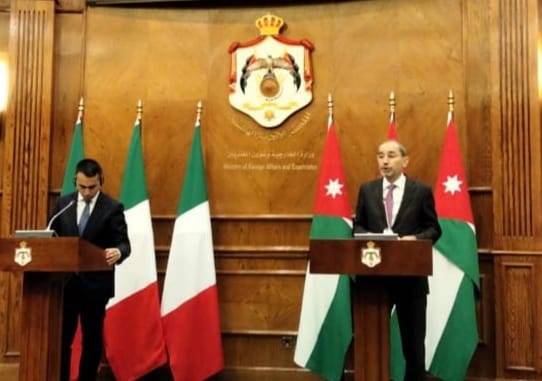 الصفدي يستقبل الصفدي وزير الخارجية والتعاون الدولي الإيطالي لويجي دي مايو