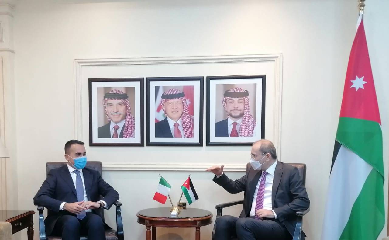 الصفدي يستقبل الصفدي وزير الخارجية والتعاون الدولي الإيطالي لويجي دي مايو