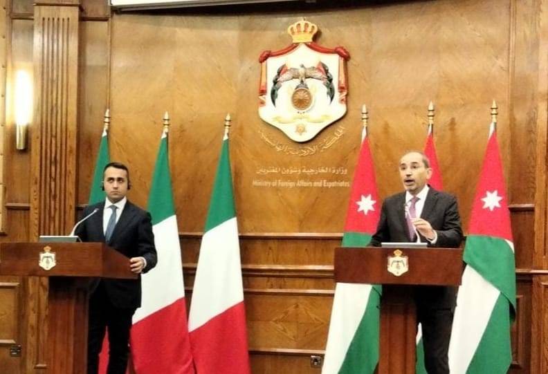 الصفدي يستقبل الصفدي وزير الخارجية والتعاون الدولي الإيطالي لويجي دي مايو