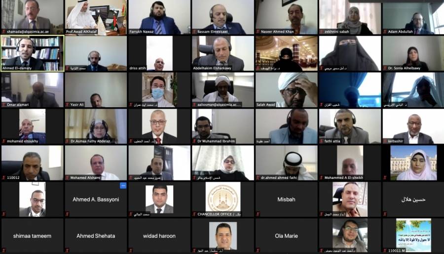 الأستاذ الدكتور عوّاد  الخلف القائم بأعمال مدير الجامعة القاسمية في أول لقاءاته مع الطلبة والأكاديميين والإداريين يؤكد مواصلة الجامعة لتحقيق خططها وأهدافها في مجال التعليم الأكاديمي