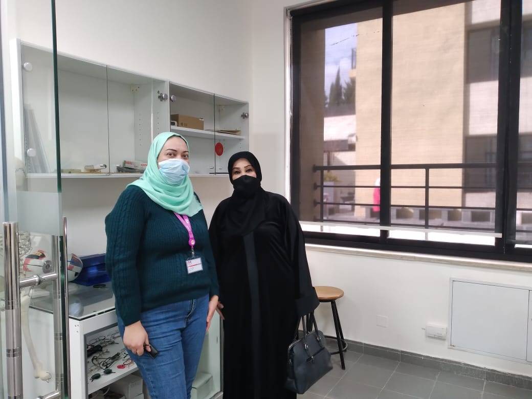 رئيسة الاتحاد النسائي الأردني العام تلتقي مدير قسم الاستقطاب في كلية لومينوس الجامعية