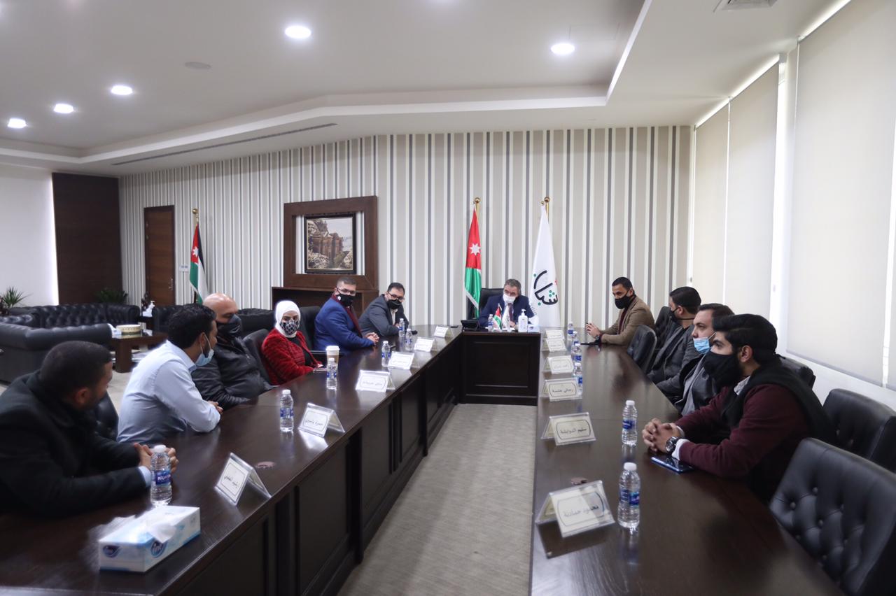 النابلسي يلتقي أعضاء شبكة القيادات الشبابية  