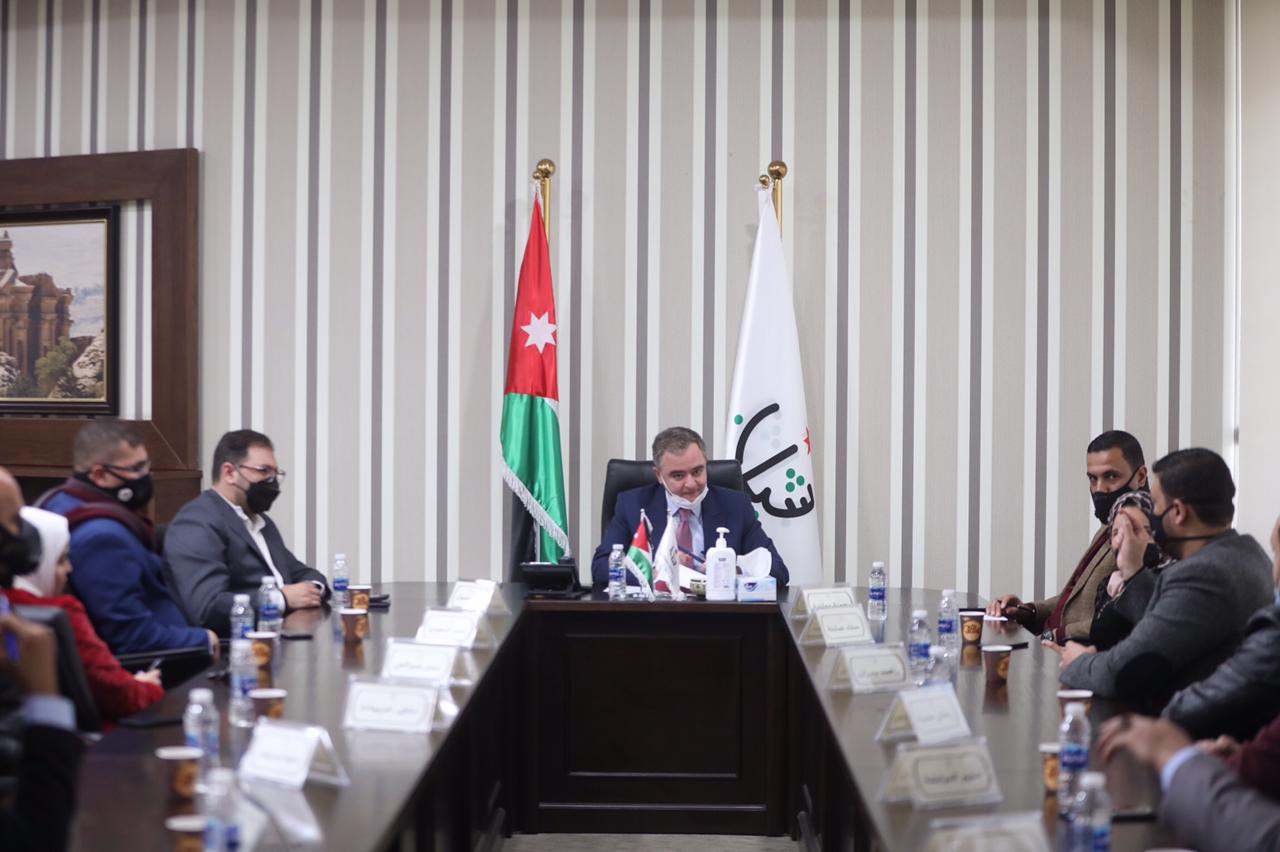 النابلسي يلتقي أعضاء شبكة القيادات الشبابية  