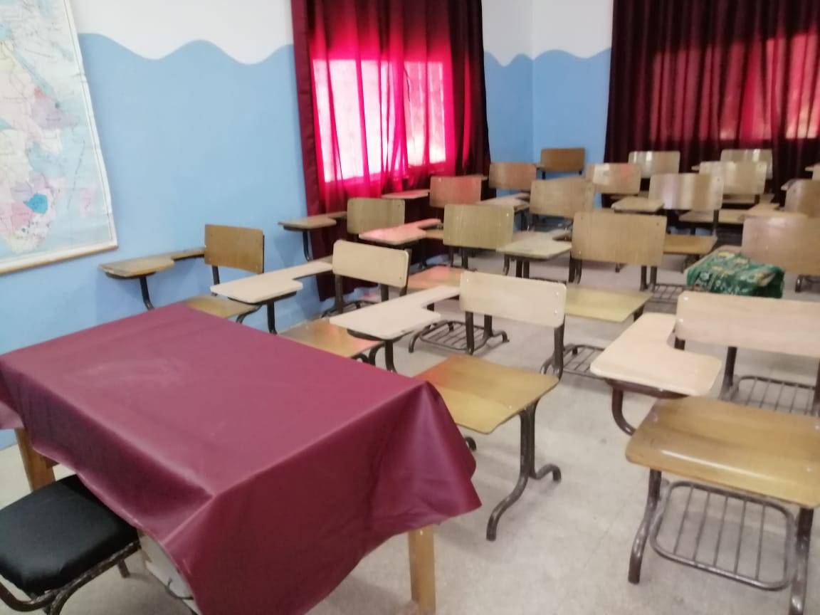 مدرسة المأمونية الوسطى للبنين بمحافظة مادبا تستعد لاستقبال الطلبة