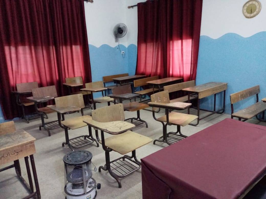 مدرسة المأمونية الوسطى للبنين بمحافظة مادبا تستعد لاستقبال الطلبة