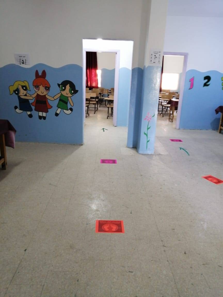 مدرسة المأمونية الوسطى للبنين بمحافظة مادبا تستعد لاستقبال الطلبة