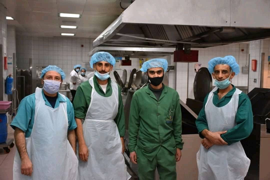 تمرين إخلاء وهمي لحريق في المطبخ الرئيسي لمستشفى الملك المؤسس عبدالله الجامعي 