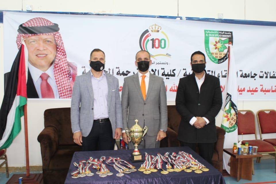 بمناسبة احتفالات الجامعة بعيد ميلاد القائد فريق كلية الأميرة رحمة الجامعية يفوز على نادي العاملين في البلقاء التطبيقية