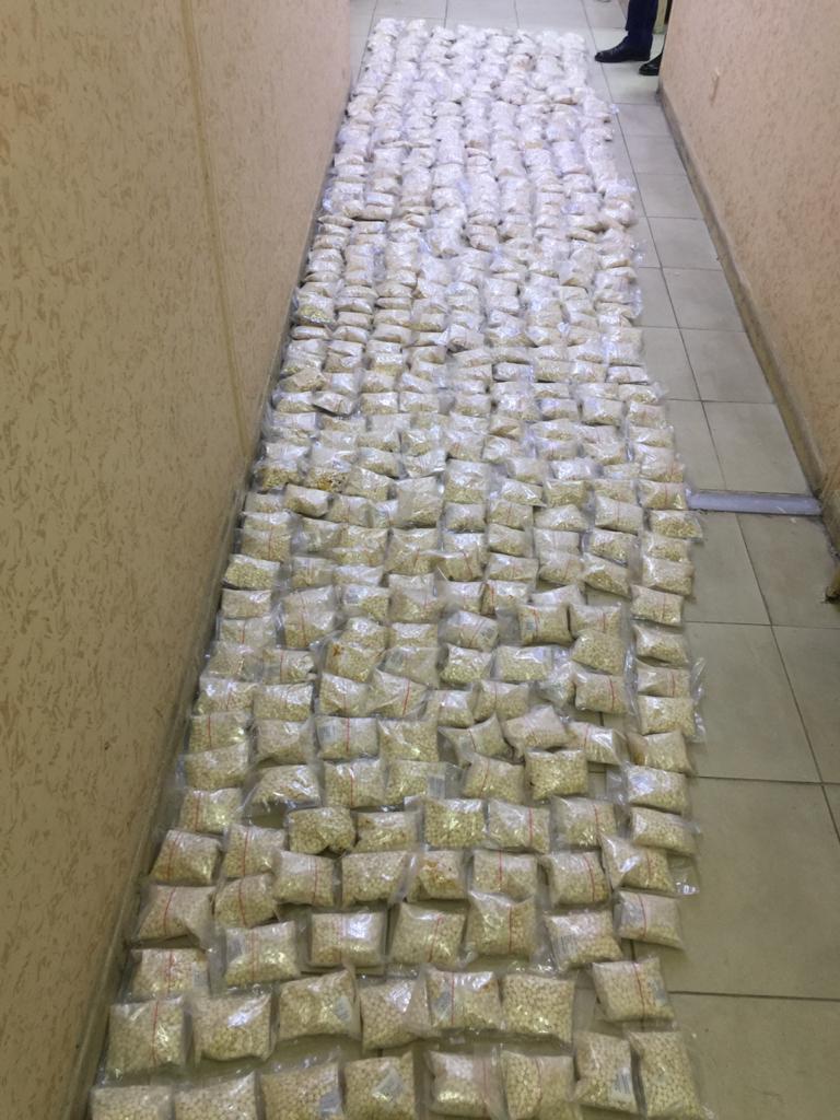 احباط محاولة تهريب ‫نصف مليون حبة من الحبوب المخدرة ‏‏ في احد المعابر الحدودية