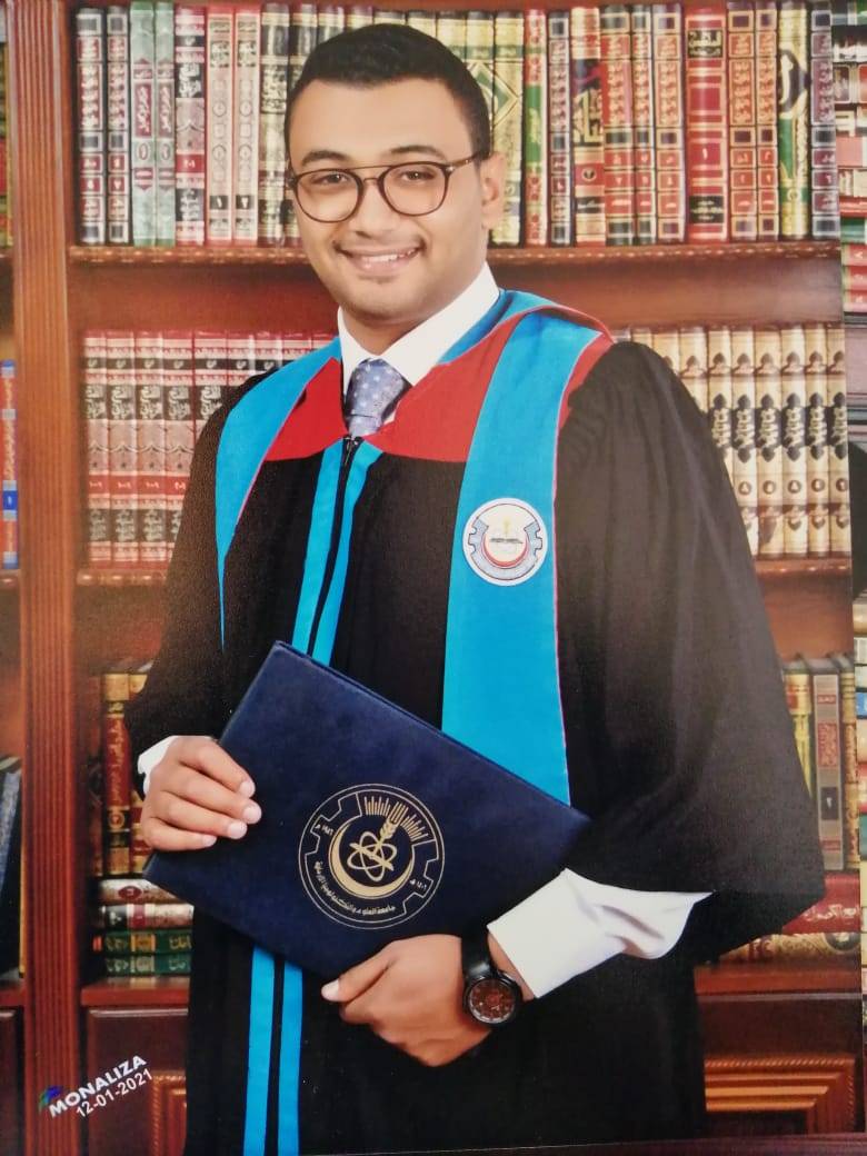 تهنئة للمهندس عبدالله احمد يوسف مشعل بمناسبة تخرجه من جامعة العلوم والتكنولوجيا تخصص هندسة زراعية