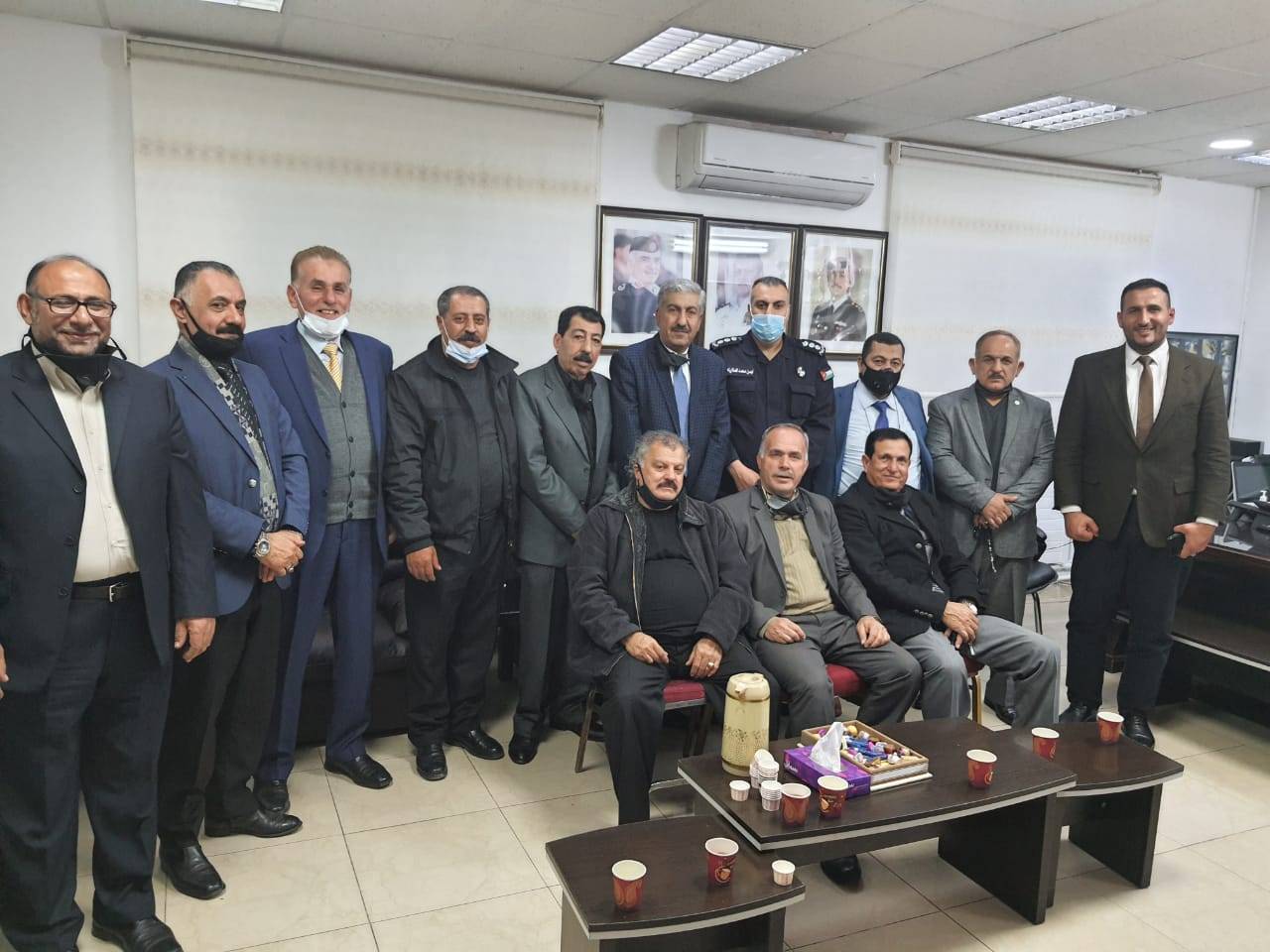 مجلس عشائر الشمال في الزرقاء يقوم بزيارة لمدير شرطة الزرقاء 