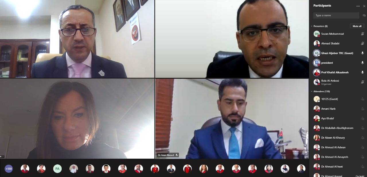 فعاليات اليومين الثاني والثالث والتوصيات للمنتدى العلمي بجامعة عمان الاهلية حول جائحة كوفيد -19  