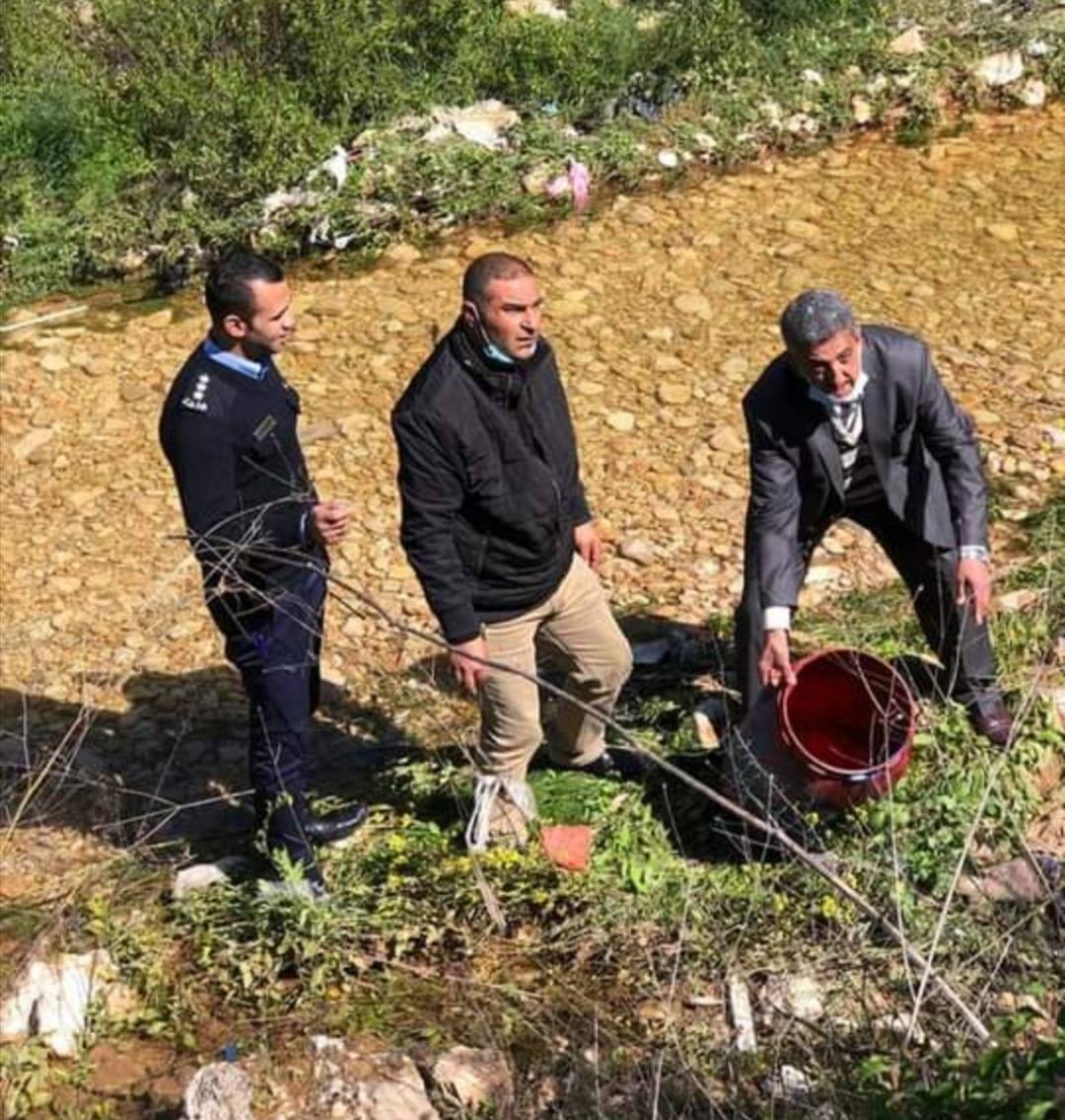 المطور يطلع على حادثة سكب المواد الكيماوية في قرواة بني زيد 