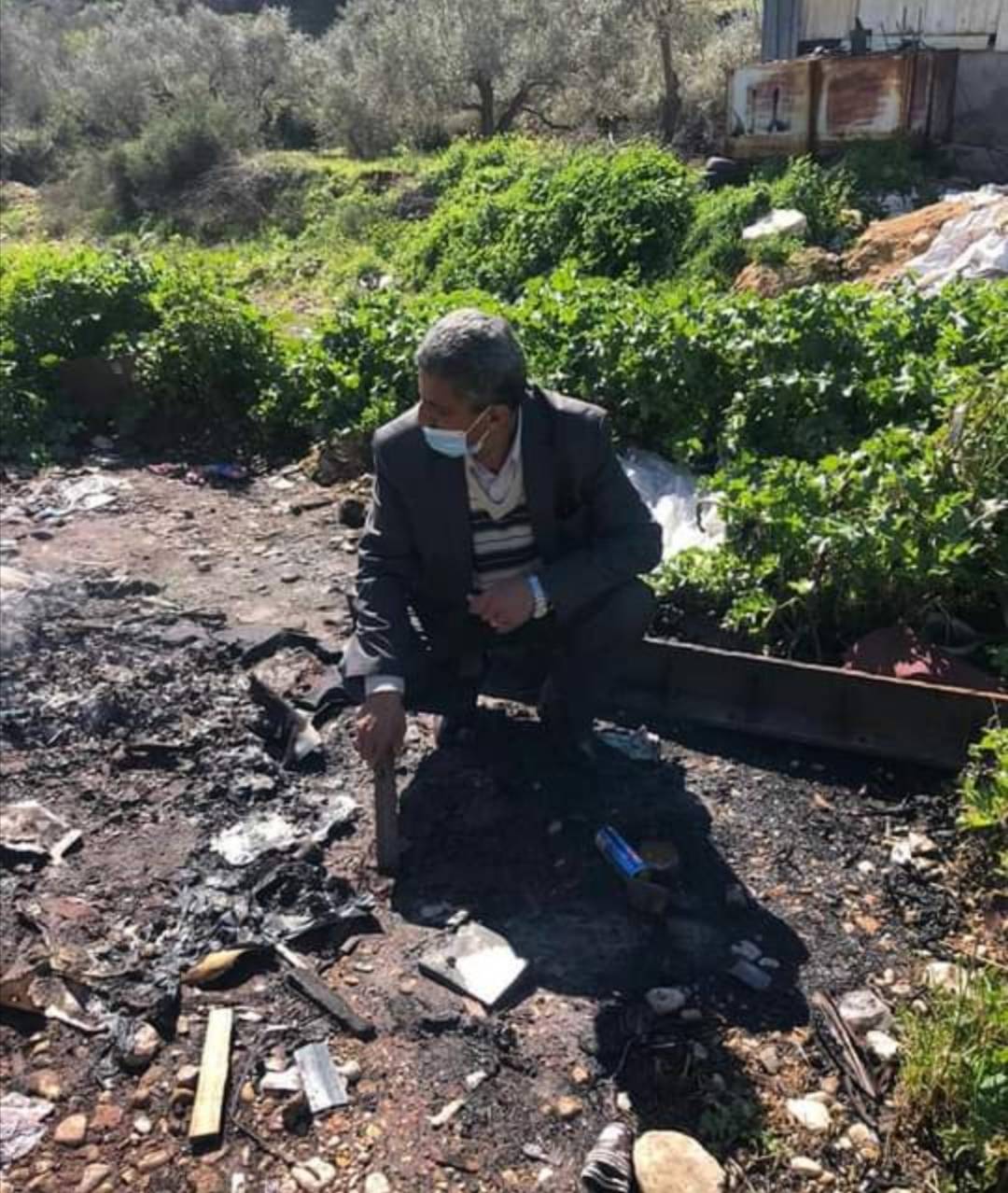 المطور يطلع على حادثة سكب المواد الكيماوية في قرواة بني زيد 