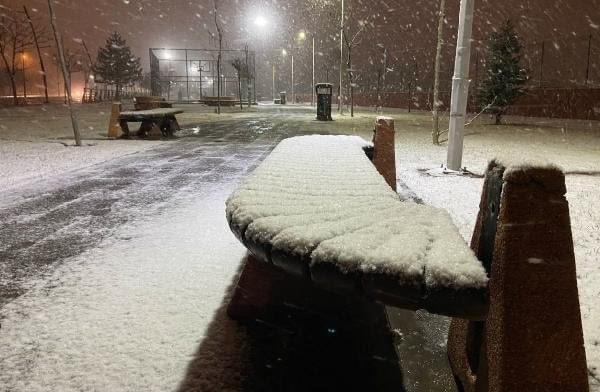 بالصور || ثلوج الربيع بدأت بالتساقط.. ولاية سيفاس التركيه منذ قليل