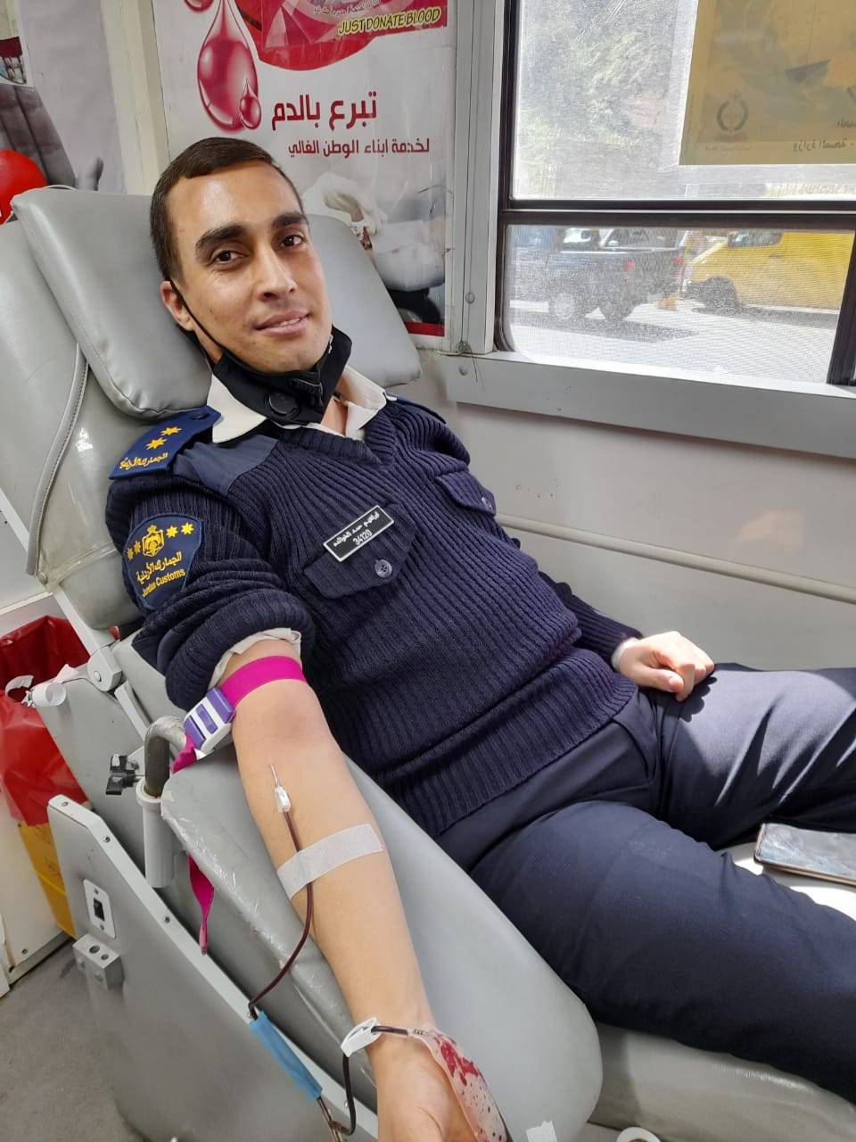 الجمارك الأردنية تنظم حملة للتبرع بالدم  