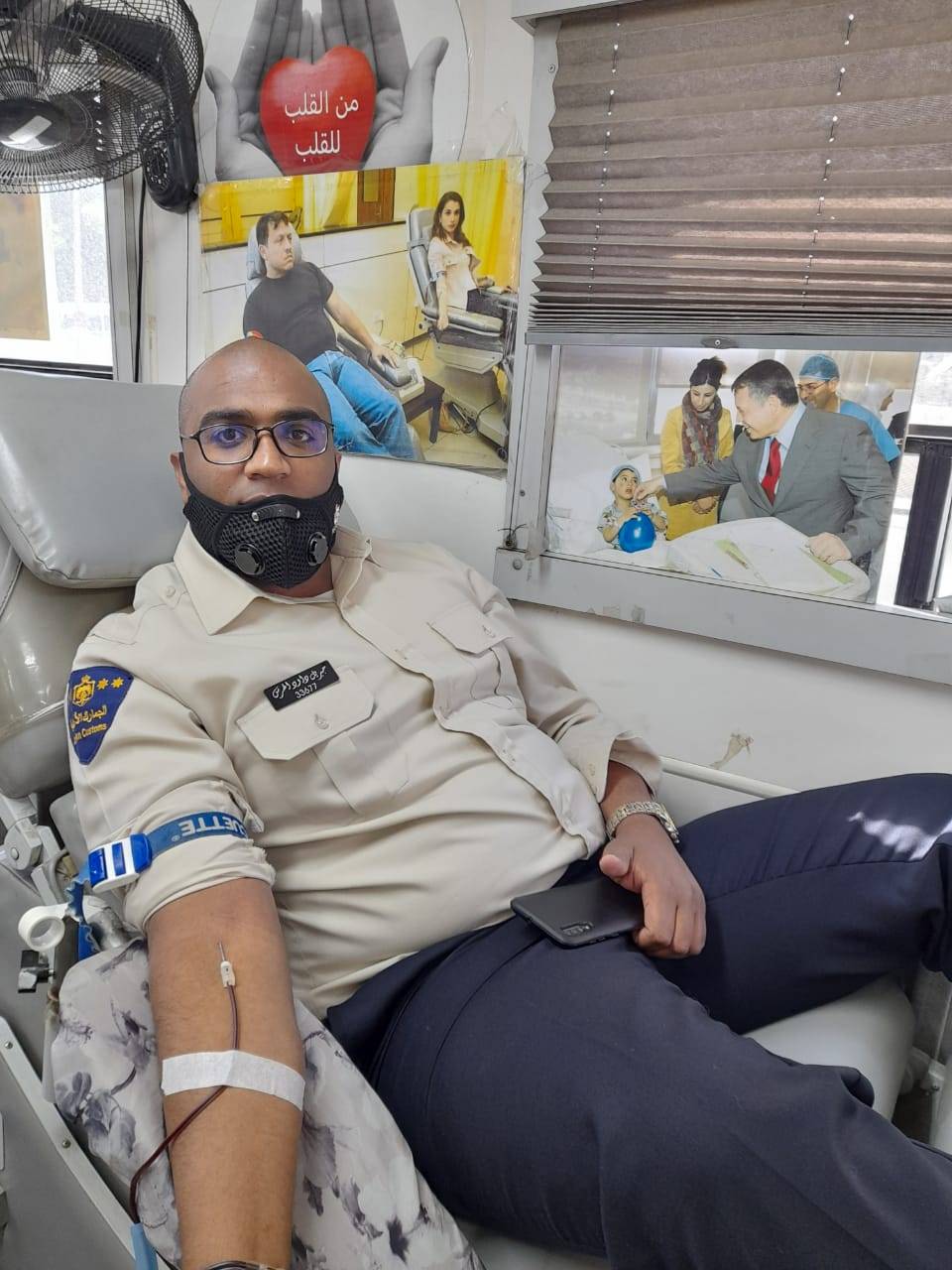 الجمارك الأردنية تنظم حملة للتبرع بالدم  