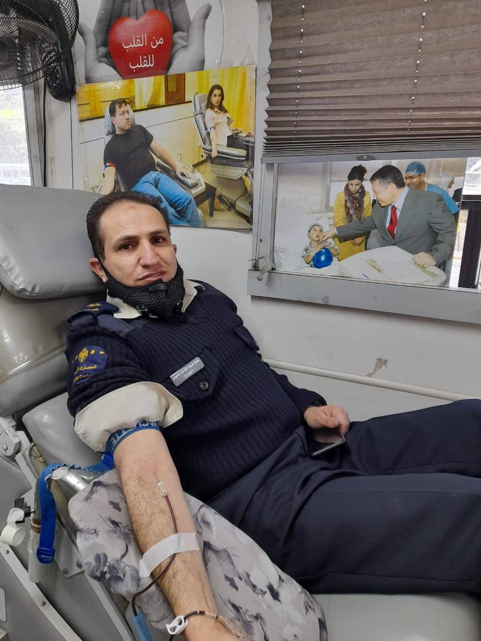 الجمارك الأردنية تنظم حملة للتبرع بالدم  