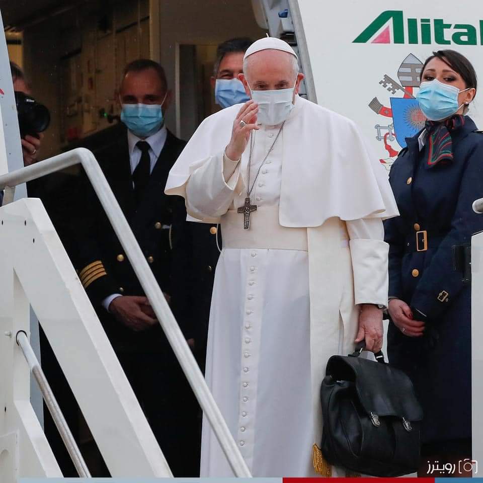 البابا يتوجه الى العراق حاملا رسائل سلام برغم تفشي كورونا 