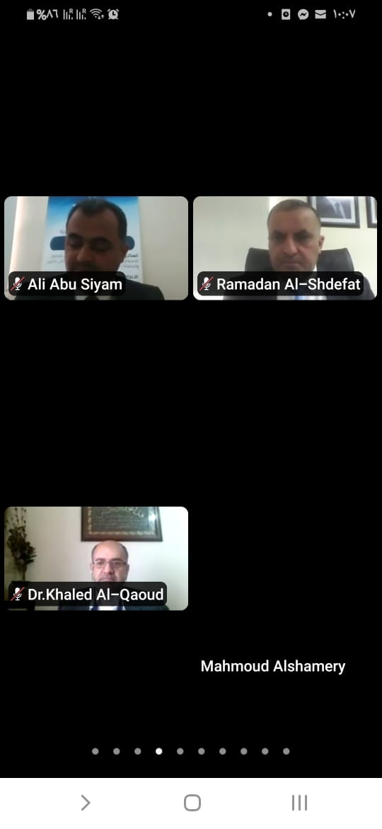 عبيدات يفتتح المؤتمر الافتراضي الآول لكلية الصيدله في جامعة جدارا