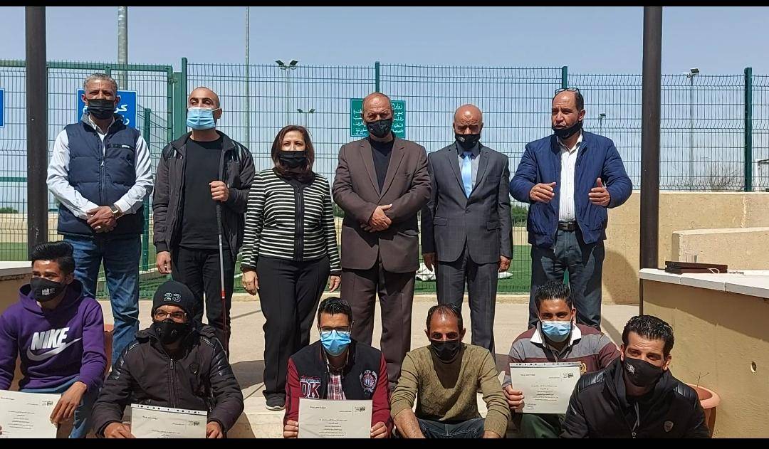 الملتقى الثقافي للمكفوفين يزور حدائق الملك عبدالله الثاني / المقابلين