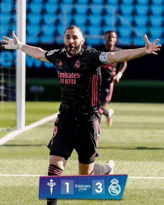 بنزيما يقود ريال مدريد لتخطي عقبة سيلتا فيجو