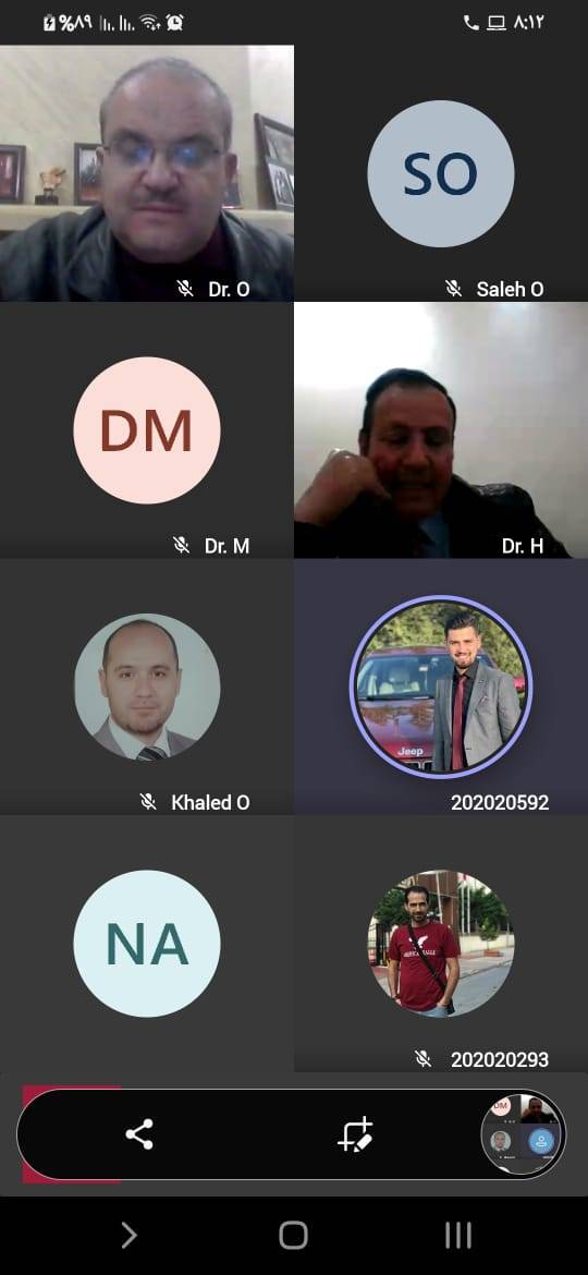 رئيس جامعة جدارا يلتقي طلبة الدراسات العليا الجدد عبر برمجية مايكروسوفت تيمز  