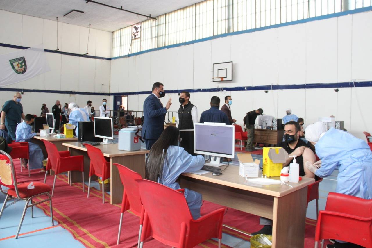  حملة تطعيم لأهالي محافظة البلقاء تنفذها كوادر جامعة البلقاء التطبيقية