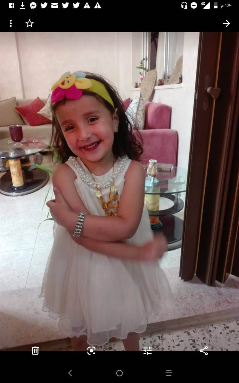 جوهرة العرب تهنئ الطفلة سبأ ايمن ابوتينه  ... بعيدها الثامن