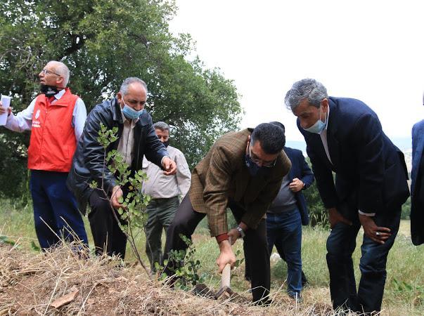 وزير الزراعة يرعى حملة مبادرة جدارا  أشجارنا مستقبلنا 
