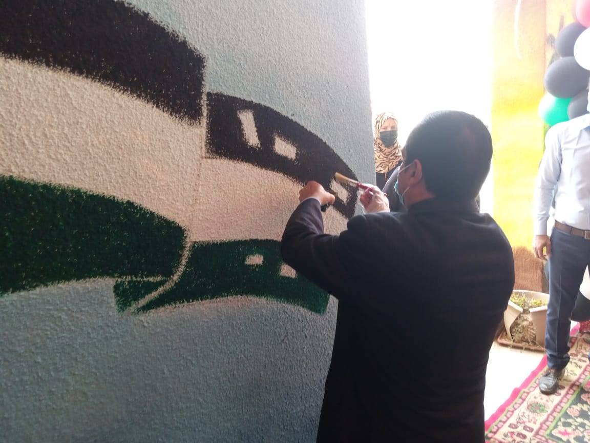 عضيبات : رفع العلم الاردني على أعلى سارية في مدارس البادية الشمالية الغربية 