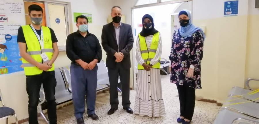 مدير شباب المفرق يقوم بجوله تفقدية لمتابعة نشاطات وفعاليات شباب حملة الك وفيد