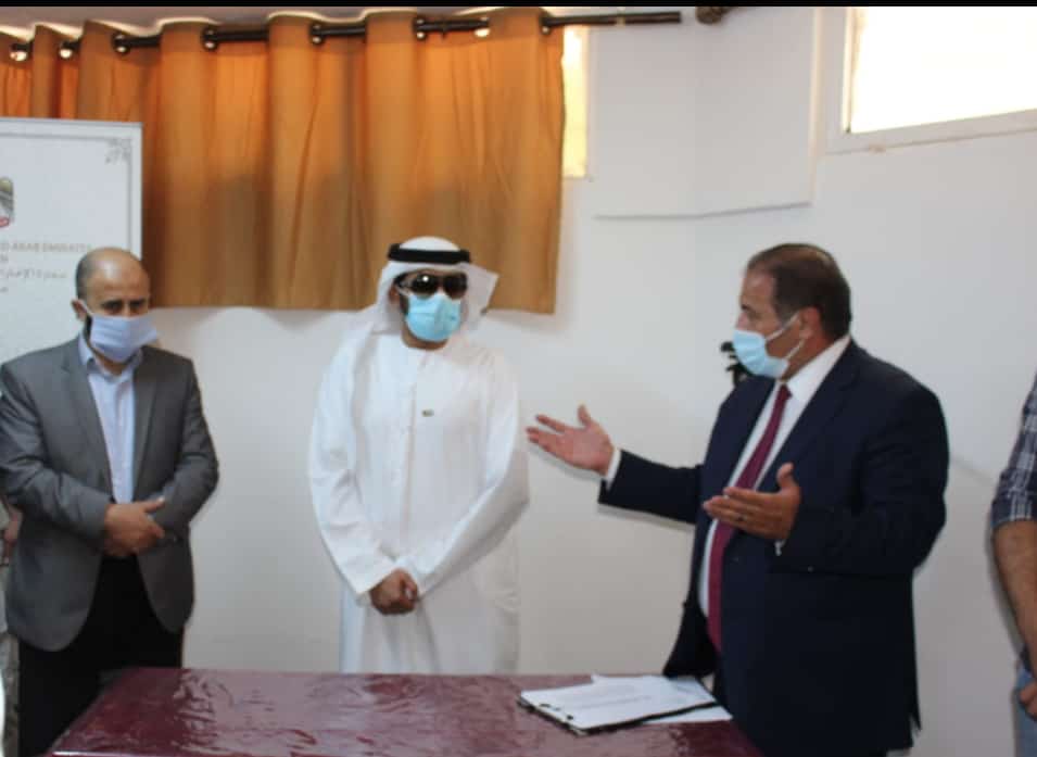 القائم باعمال سفارة دولة الامارات العربية المتحدة في الاردن يزور جمعية جبل عجلون الخيرية 