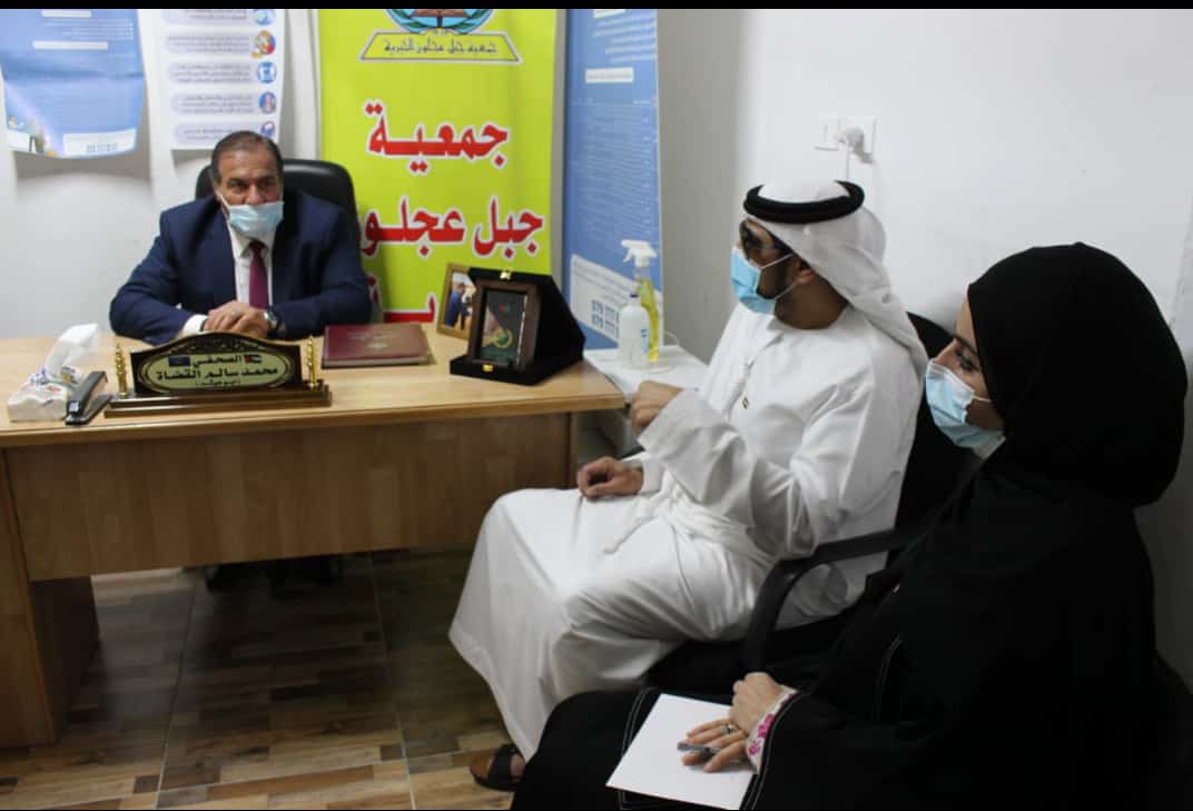 القائم باعمال سفارة دولة الامارات العربية المتحدة في الاردن يزور جمعية جبل عجلون الخيرية 