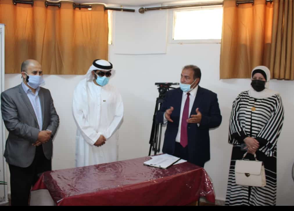 القائم باعمال سفارة دولة الامارات العربية المتحدة في الاردن يزور جمعية جبل عجلون الخيرية 