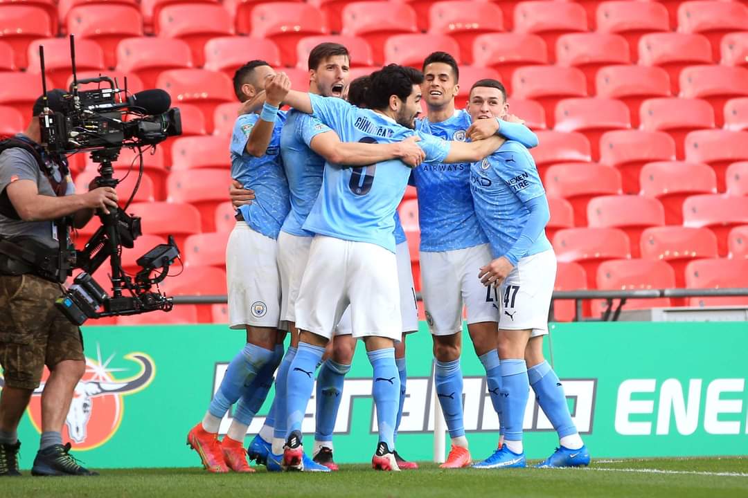 مانشستر سيتي يحبط توتنهام ويحصد كأس الرابطة