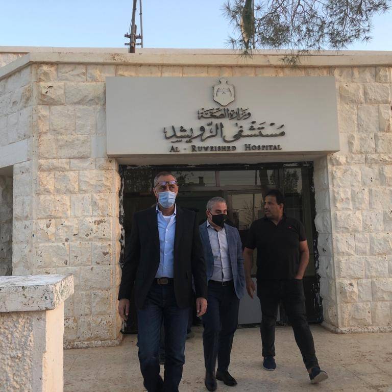 محافظ المفرق : نسبة الانجاز في مستشفى الرويشد الجديد 70 