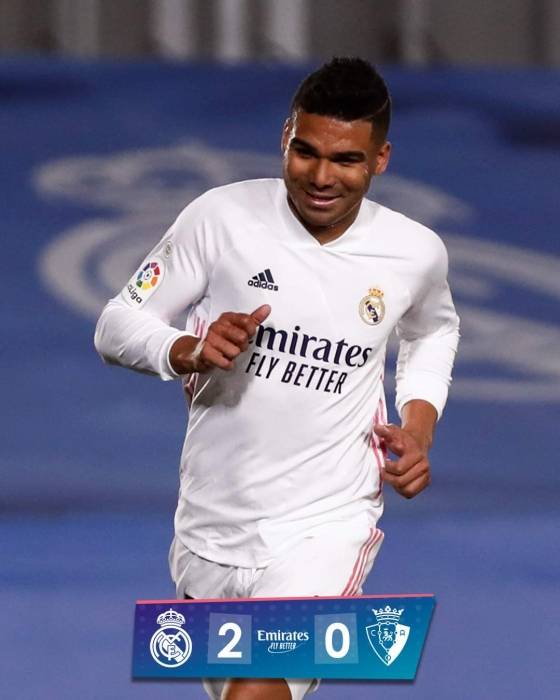 ريال مدريد يعبر فخ أوساسونا بثنائية برازيلية