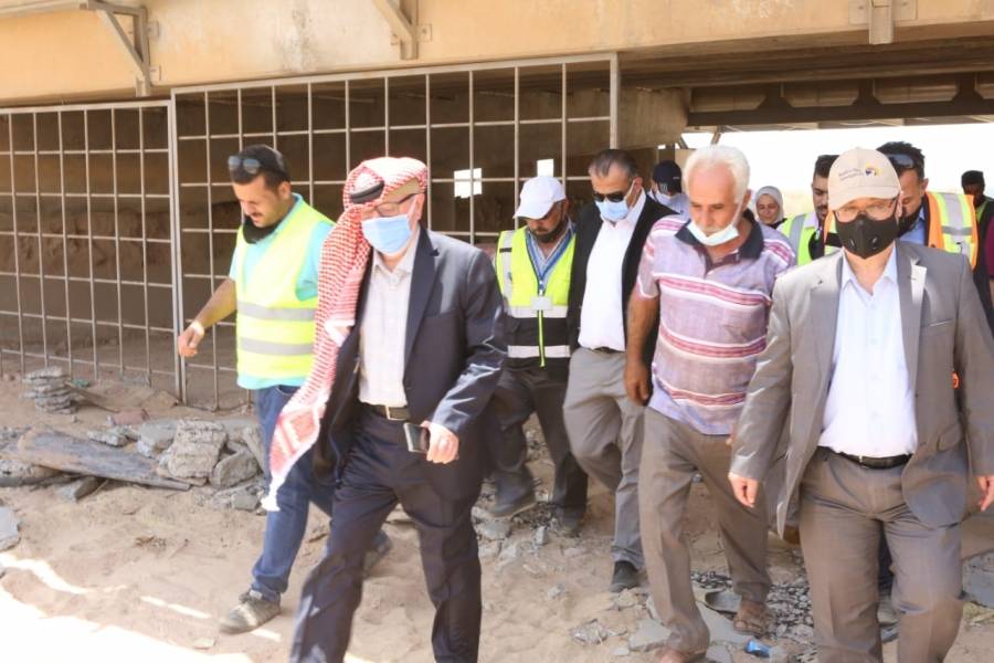 الاشغال تباشر أعمال إنشاء جسر جديد بالقرب من ميناء النفط في العقبة